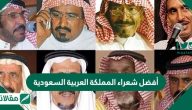 افضل شعراء المملكة العربية السعودية