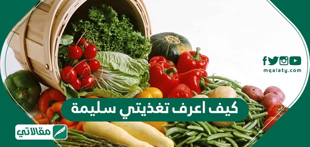 كيف اعرف تغذيتي سليمة