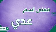 معنى اسم عدي وصفات حامله ..حكم تسمية اسم عدي في الإسلام