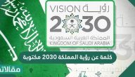 كلمة عن رؤية المملكة 2030 مكتوبة وأهم أهدافها وبرامجها التنموية