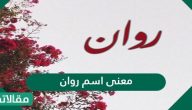 معنى اسم روان Rawan وشخصيتها مع الأسرار