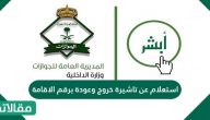 استعلام عن تاشيرة خروج وعودة برقم الاقامة