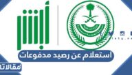 استعلام عن رصيد مدفوعات 1445