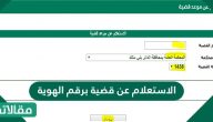 الاستعلام عن قضية برقم الهوية في السعودية