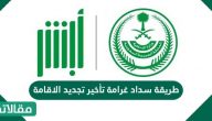 طريقة سداد غرامة تأخير تجديد الاقامة