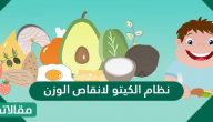 نظام الكيتو لانقاص الوزن بالتفصيل