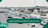 اسباب رسوب السيارة في الفحص الدوري