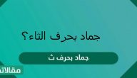 جماد بحرف ث كلمات مميزة تبدأ بحرف الثاء