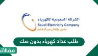 طلب عداد كهرباء بدون صك