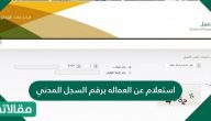 استعلام عن حالة الضمان الاجتماعي بالسجل المدني