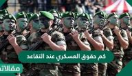 كم حقوق العسكري عند التقاعد ونظام التقاعد العسكري السعودي