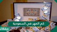 كم المهر في السعودية