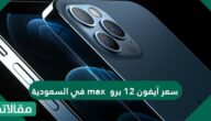 سعر آيفون 12 برو max في السعودية