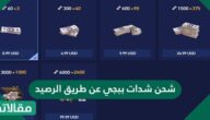 شحن شدات ببجي عن طريق الرصيد