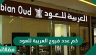 كم عدد فروع العربية للعود