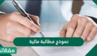 نموذج مطالبة مالية
