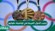 ترتيب الدول العربية في اولمبياد طوكيو 2023