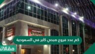 كم عدد فروع صبحي كابر في السعودية