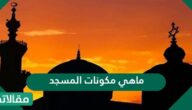 ما هي مكونات المسجد
