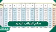 سلم الرواتب الجديد للمعلمين والعسكريين 1447