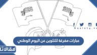 عبارات مفرغة للتلوين عن اليوم الوطني السعودي 95