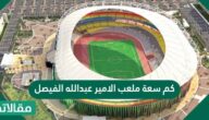 كم سعة ملعب الامير عبدالله الفيصل