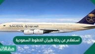 استعلام عن رحلة طيران الخطوط السعودية