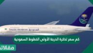 كم سعر تذكرة الدرجة الأولى الخطوط السعودية