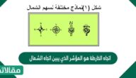 اتجاه الخارطة هو المؤشر الذي يبين اتجاه الشمال