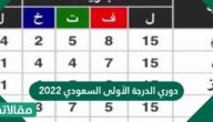 جدول ترتيب دوري الدرجة الأولى السعودي 2023