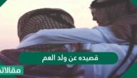 قصيده عن ولد العم
