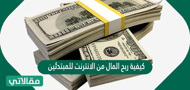 كيفية ربح المال من الانترنت للمبتدئين