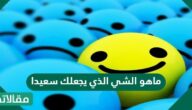 ماهو الشي الذي يجعلك سعيدا