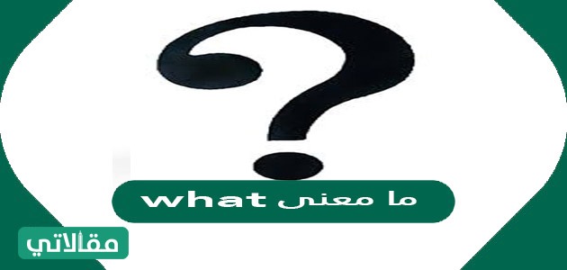 ما معنى what