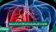 عضلة توجد تحت الرئتين تنقبض وتنبسط لتحريك الغازات الى داخل الجسم وخارجه