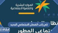 كم راتب الضمان الاجتماعي الجديد 1447