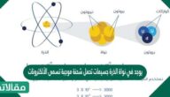 يوجد في نواة الذرة جسيمات تحمل شحنة موجبة تسمى الألكترونات