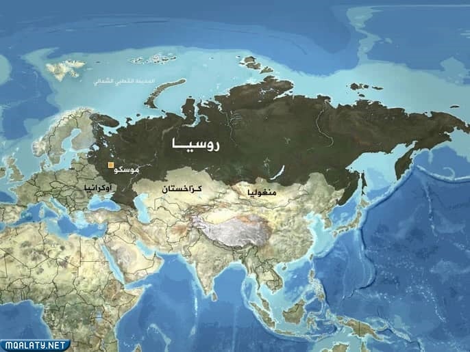 روسيا خريطة هذه خريطة