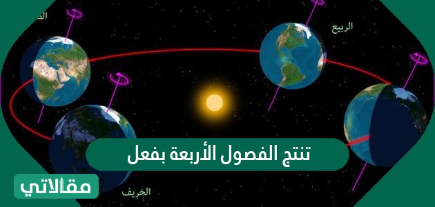 تنتج الفصول الأربعة بفعل .............