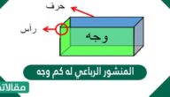 المنشور الرباعي له كم وجه