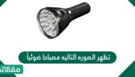 تظهر الصوره التاليه مصباحا ضوئياً