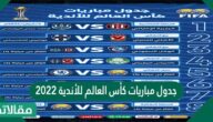 جدول مباريات كأس العالم للأندية 2023
