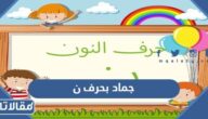 اسم جماد بحرف ن النون