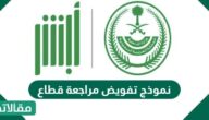 نموذج تفويض مراجعة قطاع