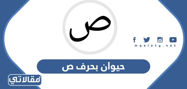 اسم حيوان بحرف ص الصاد
