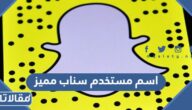 اسم مستخدم سناب مميز وفخم 2026 إنجليزي وعربي