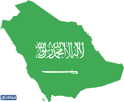صور خريطة المملكة العربية السعودية على شكل علم