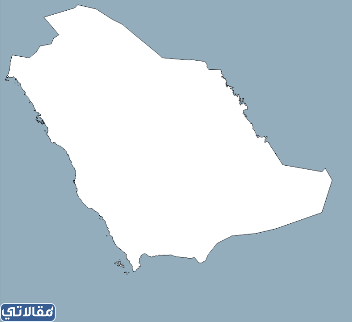 صورة خريطة المملكة العربية السعودية صماء