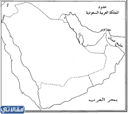 صورة خريطة المملكة العربية السعودية مفرغة