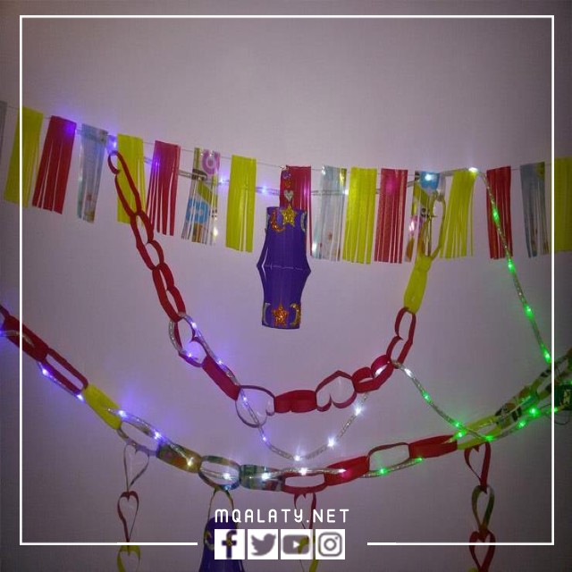 طريقة عمل زينة رمضان بالأكياس